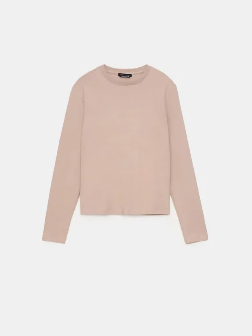 Blusen, Hemden>MOHITO Bluse Aus Baumwolle Beige