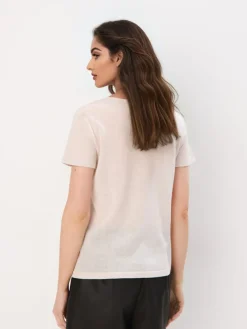 Leinen></noscript>MOHITO Bluse aus Baumwolle-Leinenmischung Creme