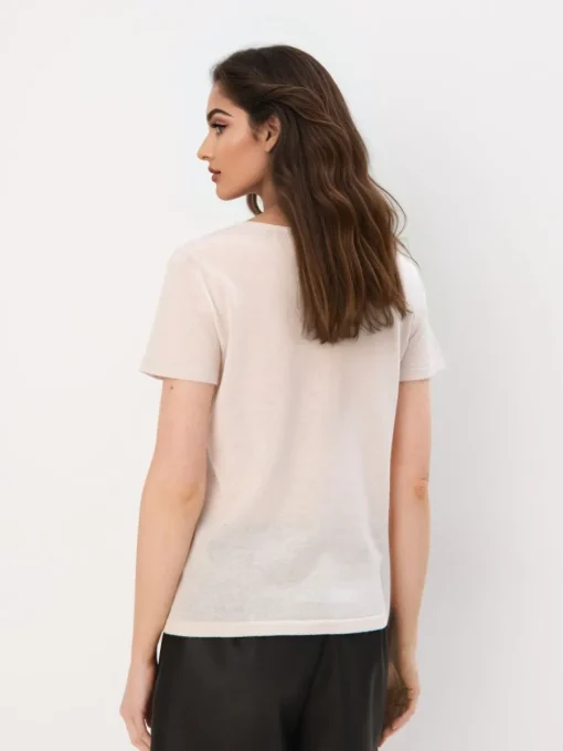 Leinen>MOHITO Bluse aus Baumwolle-Leinenmischung Creme