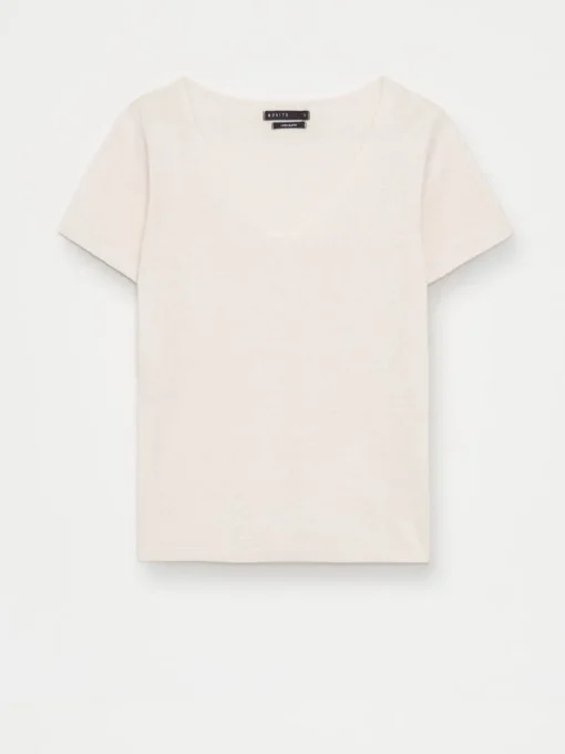 Leinen>MOHITO Bluse aus Baumwolle-Leinenmischung Creme