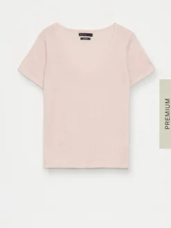 Leinen>MOHITO Bluse aus Baumwolle-Leinenmischung Beige