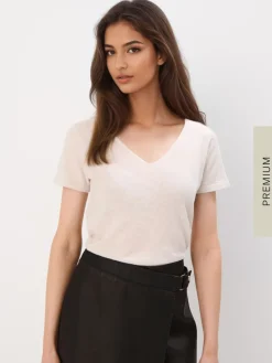 Premium Selection|Leinen>MOHITO Bluse aus Baumwolle-Leinenmischung Creme