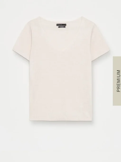 Premium Selection|Leinen>MOHITO Bluse aus Baumwolle-Leinenmischung Creme