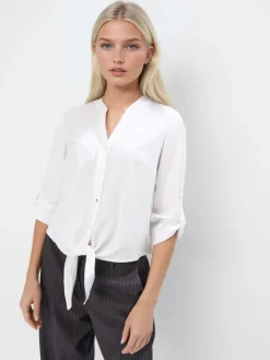 Blusen, Hemden></noscript>MOHITO Bluse Aus Lyocell Weiu00df