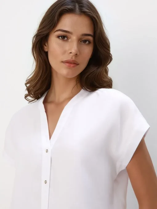 Blusen, Hemden>MOHITO Bluse Aus Lyocell Weiu00df