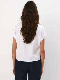 Blusen, Hemden></noscript>MOHITO Bluse Aus Lyocell Weiu00df