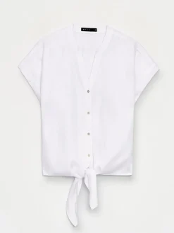 Blusen, Hemden></noscript>MOHITO Bluse Aus Lyocell Weiu00df