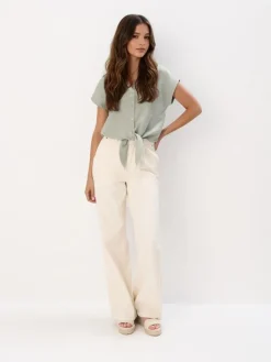 Blusen, Hemden>MOHITO Bluse Aus Lyocell Grün