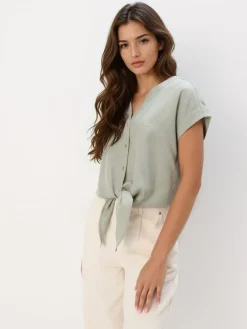 Blusen, Hemden>MOHITO Bluse Aus Lyocell Grün