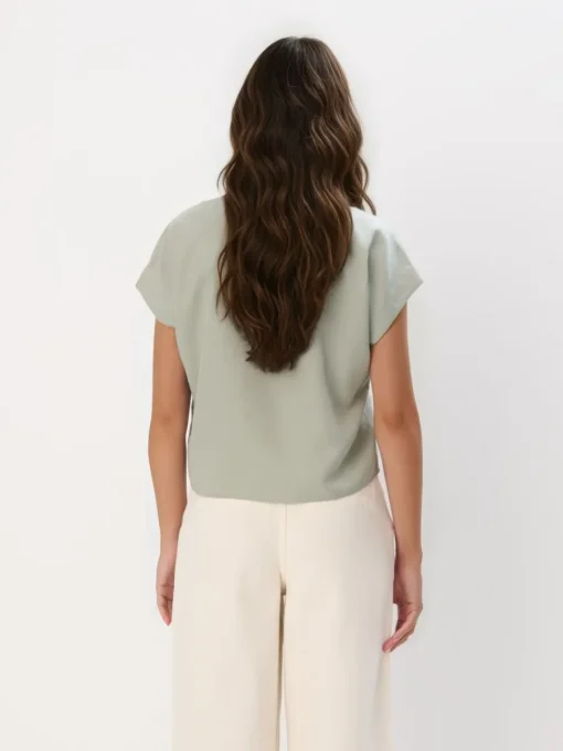 Blusen, Hemden>MOHITO Bluse Aus Lyocell Grün