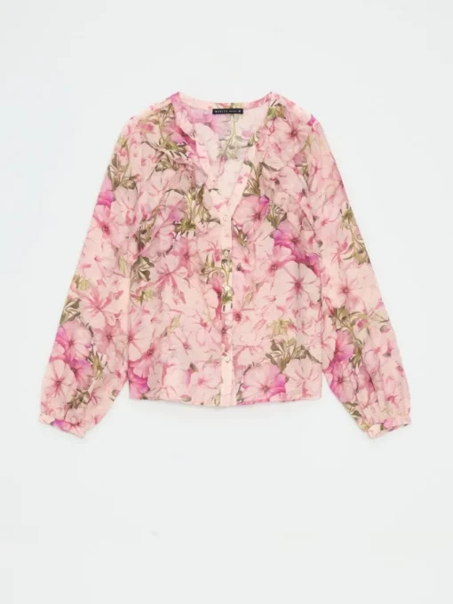 Blusen, Hemden>MOHITO Bluse aus Lyocell-Mix Pastellrosa