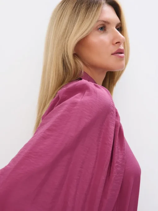 Blusen, Hemden>MOHITO Bluse aus Lyocell-Mix Dunkelviolett