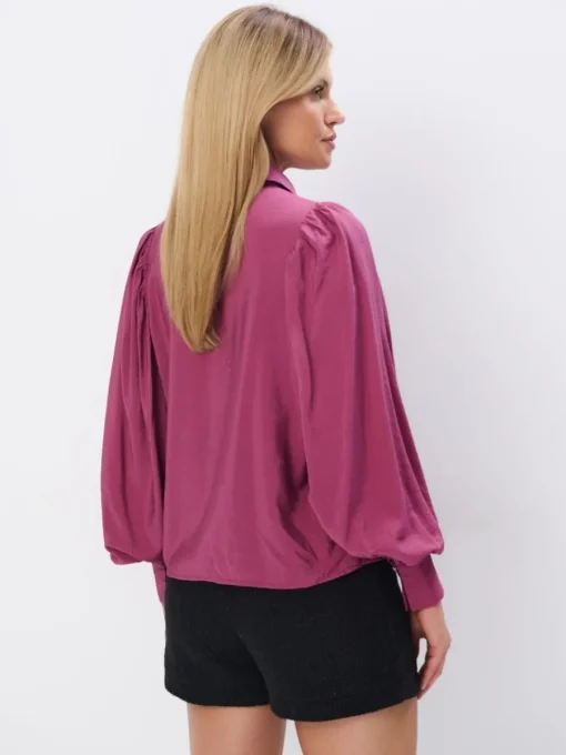 Blusen, Hemden>MOHITO Bluse aus Lyocell-Mix Dunkelviolett