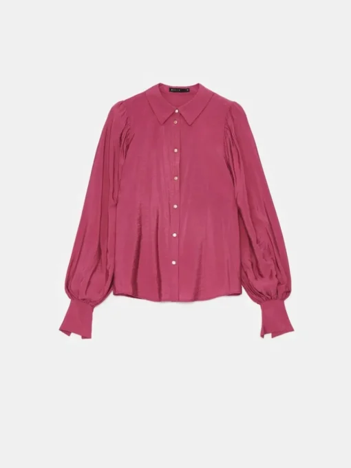 Blusen, Hemden>MOHITO Bluse aus Lyocell-Mix Dunkelviolett