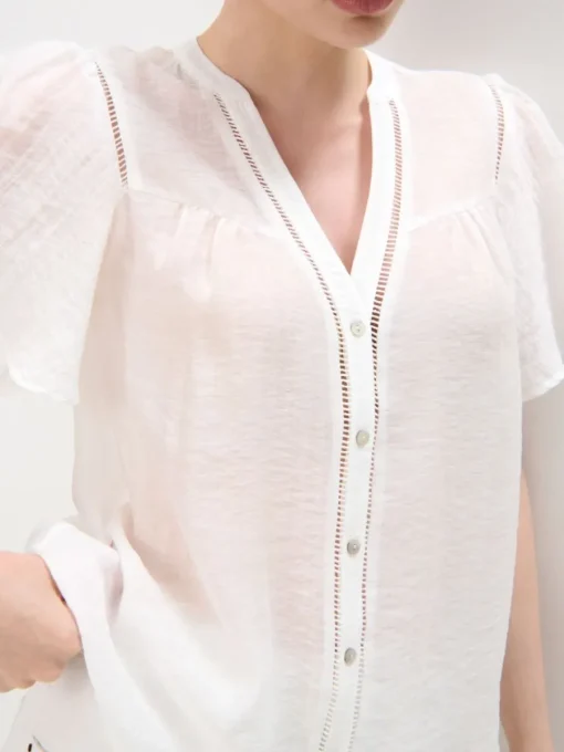 Blusen, Hemden>MOHITO Bluse aus Lyocell-Mix Weiu00df