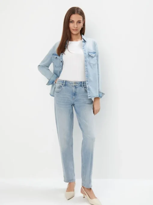 T-shirts, Tops|Blusen, Hemden>MOHITO Bluse Basic Weiu00df