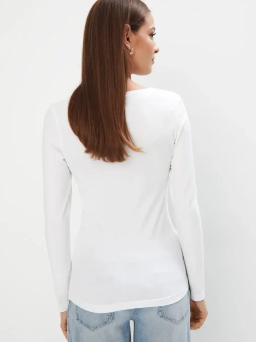 T-shirts, Tops|Blusen, Hemden>MOHITO Bluse Basic Weiu00df