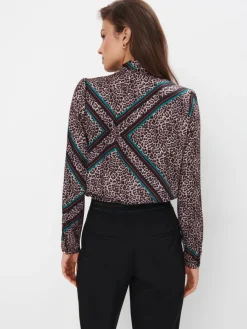 Blusen, Hemden></noscript>MOHITO Bluse mit Animal-Print Mehrfarbig