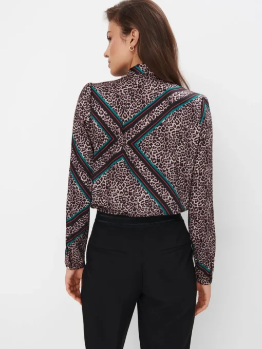 Blusen, Hemden>MOHITO Bluse mit Animal-Print Mehrfarbig