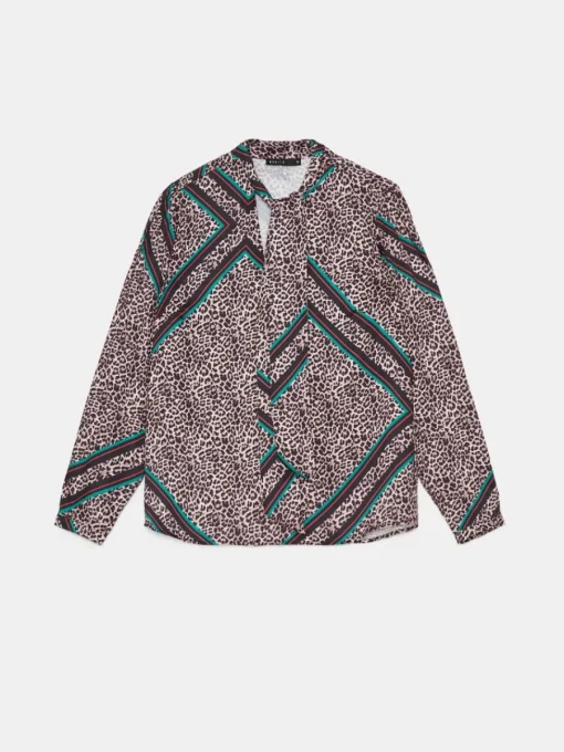 Blusen, Hemden>MOHITO Bluse mit Animal-Print Mehrfarbig