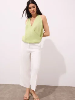 Blusen, Hemden>MOHITO Bluse mit Ausschnitt mit Wickeloptik Neongrün
