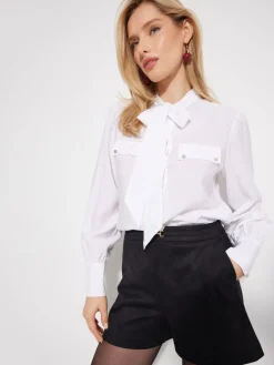 Blusen, Hemden>MOHITO Bluse mit Bindedetail Weiu00df