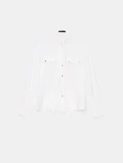 Blusen, Hemden></noscript>MOHITO Bluse mit Bindedetail Weiu00df