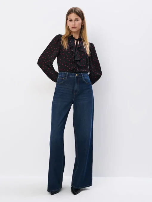 Blusen, Hemden>MOHITO Bluse mit Bindedetail Schwarz