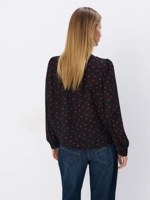 Blusen, Hemden>MOHITO Bluse mit Bindedetail Schwarz