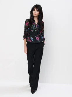Blusen, Hemden>MOHITO Bluse mit Blumenprint Schwarz