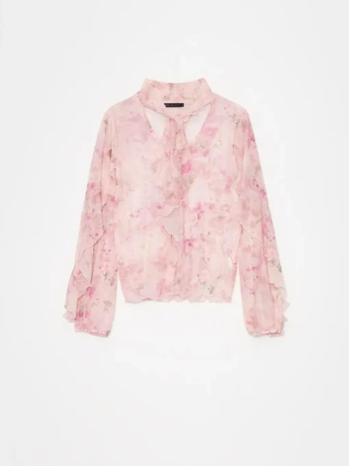 Blusen, Hemden>MOHITO Bluse mit Blumenprint Pink