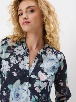 Blusen, Hemden></noscript>MOHITO Bluse mit Blumenprint Mehrfarbig