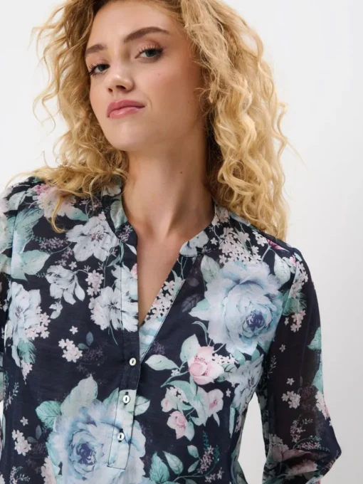 Blusen, Hemden>MOHITO Bluse mit Blumenprint Mehrfarbig