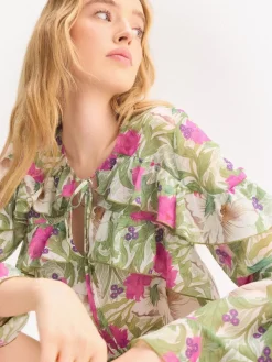 Blusen, Hemden>MOHITO Bluse mit Blumenprint Fuchsia