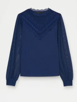 Blusen, Hemden></noscript>MOHITO Bluse mit dekorativer Vorderseite Navy