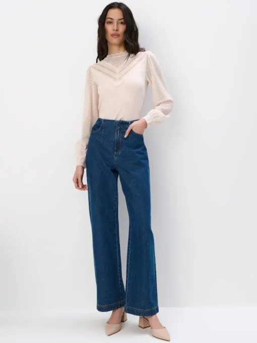 Blusen, Hemden>MOHITO Bluse mit dekorativer Vorderseite Creme