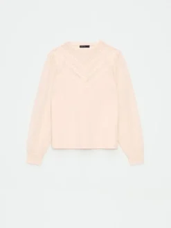 Blusen, Hemden></noscript>MOHITO Bluse mit dekorativer Vorderseite Creme