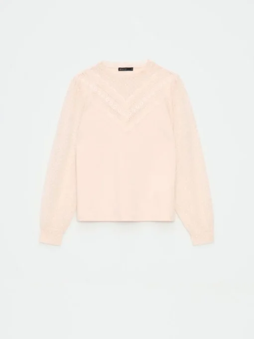 Blusen, Hemden>MOHITO Bluse mit dekorativer Vorderseite Creme
