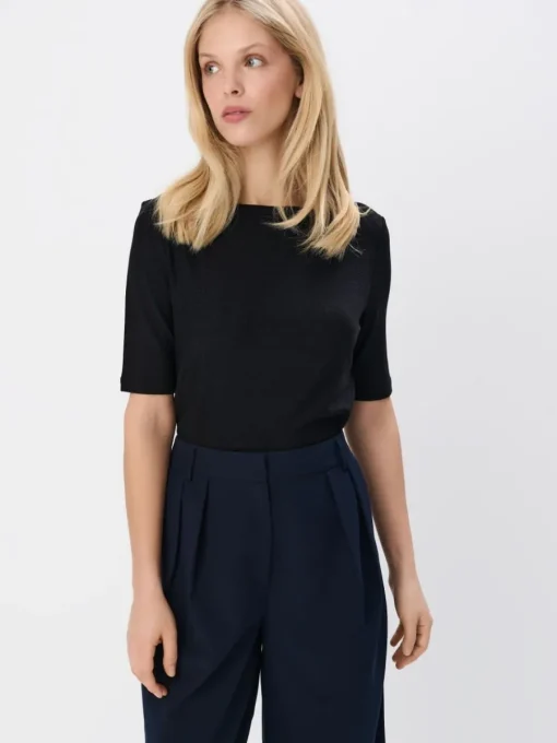 Blusen, Hemden>MOHITO Bluse mit Faden in Metall-Optik Schwarz
