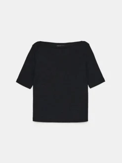 Blusen, Hemden></noscript>MOHITO Bluse mit Faden in Metall-Optik Schwarz