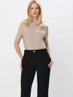 Blusen, Hemden>MOHITO Bluse mit Faden in Metall-Optik Beige