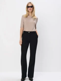 Blusen, Hemden>MOHITO Bluse mit Faden in Metall-Optik Beige