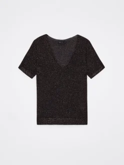 Blusen, Hemden>MOHITO Bluse mit Faden in Metall-Optik Schwarz