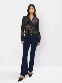 Blusen, Hemden>MOHITO Bluse mit geometrischem Muster Schwarz