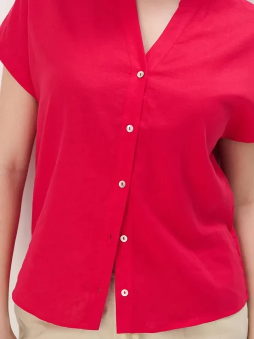 Am Häufigsten Ausgewählt|Leinen>MOHITO Bluse mit Knöpfen Fuchsia