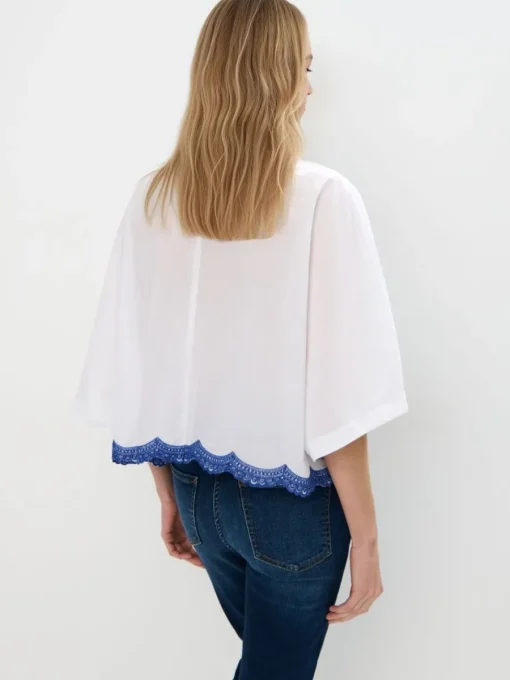 Blusen, Hemden>MOHITO Bluse mit Kontrastborte Navy