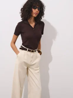 Blusen, Hemden>MOHITO Bluse mit Kragen Dunkelbraun