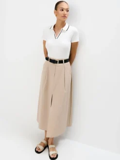 T-shirts, Tops|Blusen, Hemden>MOHITO Bluse mit Kragen Creme