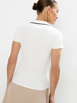 T-shirts, Tops|Blusen, Hemden></noscript>MOHITO Bluse mit Kragen Creme