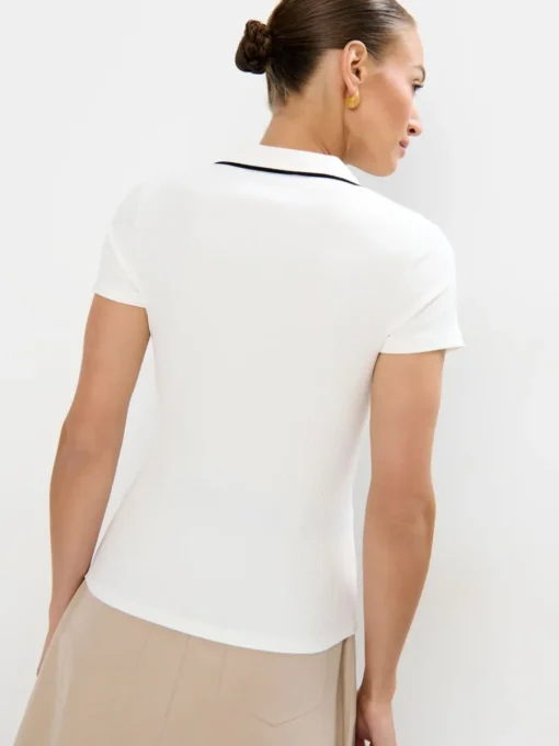 T-shirts, Tops|Blusen, Hemden>MOHITO Bluse mit Kragen Creme